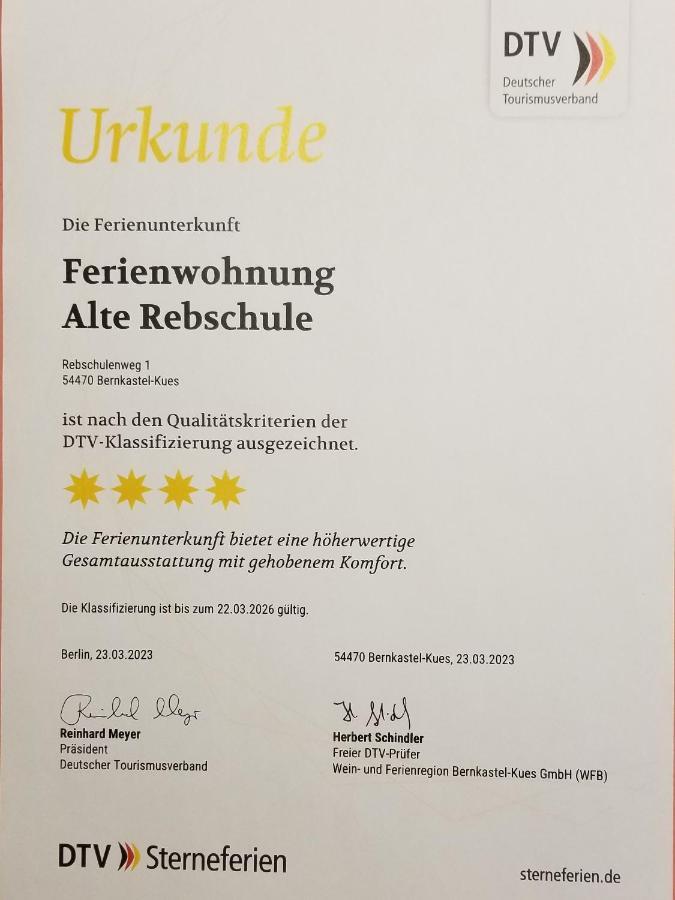 Ferienwohnung Bernkastel-Kues - Alte Rebschule Exteriér fotografie